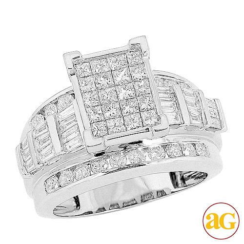 10KW 1.00CTW PC DIAMOND CINDERELLA V-PRONG RING