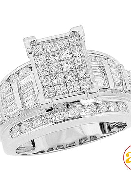 10KW 1.00CTW PC DIAMOND CINDERELLA V-PRONG RING