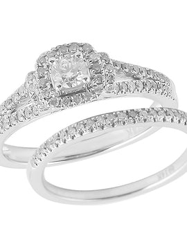 14KW 0.70CTW DIAMOND BRIDAL SET [0.20CT CTR]