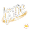 14KY 0.35CTW DIAMOND &apos;LOVE&apos; RING