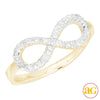 14KY 0.20CTW DIAMOND INFINITY RING