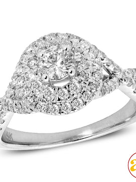 14KW 1.00CTW DIAMOND BRIDAL RING [0.20CT CTR]