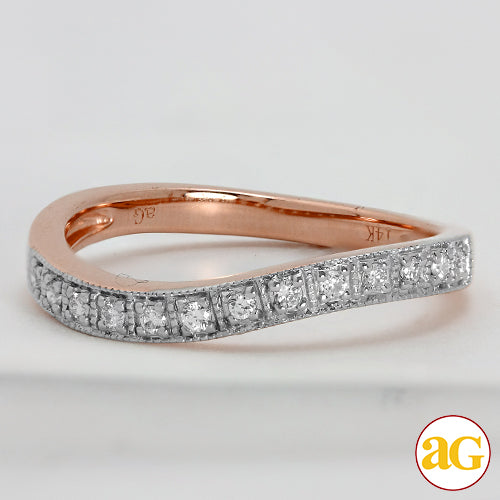 14KR 0.15CTW DIAMOND FANCY BAND