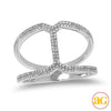 14KW 0.30CTW DIAMOND DESIGNER RING