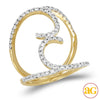 14KY 0.75CTW DIAMOND DESIGNER RING