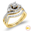 14KY1.15CTW DIAMOND BRIDAL SET [0.41CT CTR]