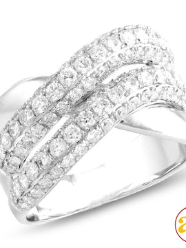 14KW 2.00CTW DIAMOND FANCY RING