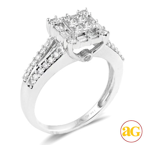 14KW 0.75CTW DIAMOND LADIES RING