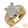 10KY 1.00CTW DIAMOND CINDERELLA RING