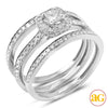 14KW 0.85CTW DIAMOND 3-PIECE BRIDAL SET [0.18CT CP