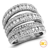 14KW 3.50CTW DIAMOND FANCY LADIES RING