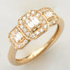 14KY 0.55CTW BAGUETTE DIAMOND 3-STONE RING