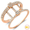 14KR 0.50CTW DIAMOND DESIGNER RING