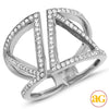 18KW 0.50CTW DIAMOND DESIGNER RING