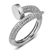 14KW 1.30CTW DIAMOND DESIGNER NAIL RING