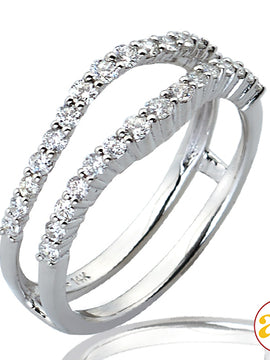 14KW 0.60CTW DIAMOND BRIDAL RING GUARD