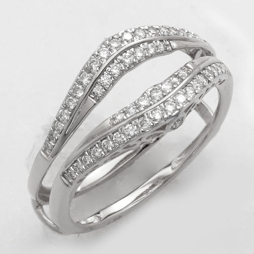 14KW 0.35CTW DIAMOND RING GUARD