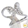 14KW 0.75CTW DIAMOND BUTTERFLY DESIGN X-RING