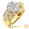 10KY 0.50CTW DIAMOND OVAL SHAPED CINDERELLA RING