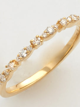 14KY 0.15CTW DIAMOND STACKABLE BAND