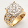 10KY 2.80CTW DIAMOND ROUND SHAPED CINDERELLA RING