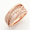 14KR 1.55CTW DIAMOND FANCY MULTI LAYER BAND