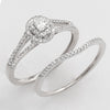 14KW 0.40CTW OVAL DIAMOND BRIDAL SET