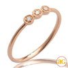 14KR 0.04CTW DIAMOND 3-STONE RING