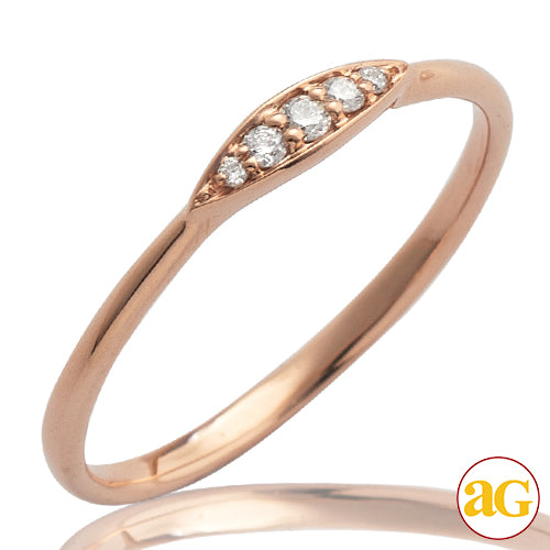 14KR 0.06CTW DIAMOND 5-STONE RING