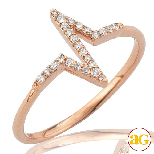 14KR 0.11CTW DIAMOND HEARTBEAT RING