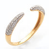 14KY 0.25CTW PAVE DIAMOND OPEN BAND