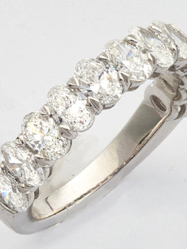 18KW 2.25CTW DIAMOND HALF ETERNITY RING