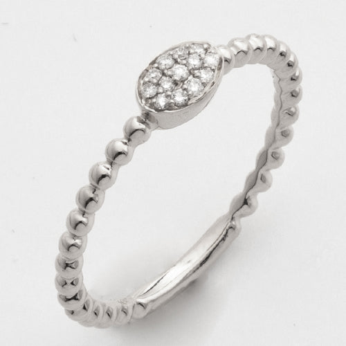 14KW 0.10CTW DIAMOND PROMISE RING