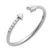 14KW 0.05CTW DIAMOND OPEN DESIGN ARROW RING