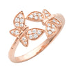 14KR 0.25CTW DIAMOND OPEN DESIGN  RING