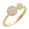 14KY 0.25CTW DIAMOND DESIGNER OPEN RING