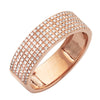 14KR 0.50CTW MICROPAVE 6MM DIAMOND BAND