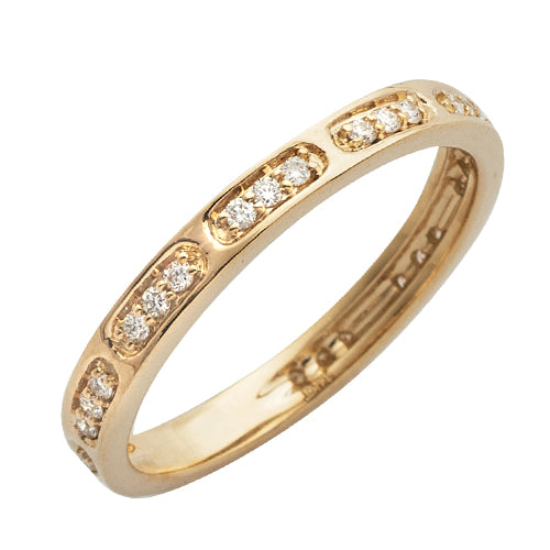 14KY 0.20CTW DIAMOND STACKABLE BAND