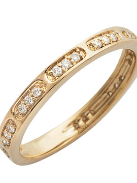 14KY 0.20CTW DIAMOND STACKABLE BAND