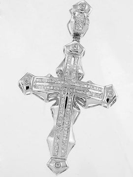 10KW 0.33CTW DIAMOND CROSS