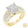 10KY 0.55CTW MICROPAVE DIAMOND SQUARE HEAD LADIES