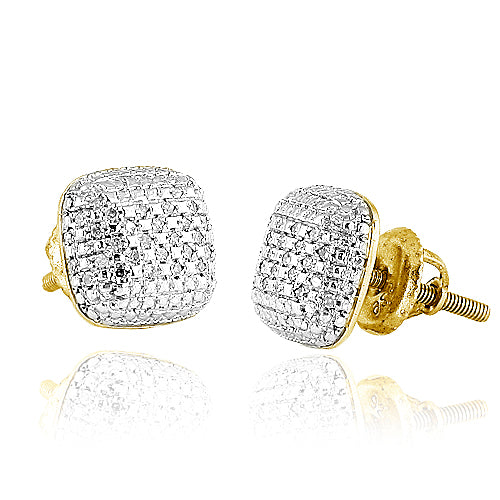 10KY 0.15CTW DIAMOND FANCY EARRINGS