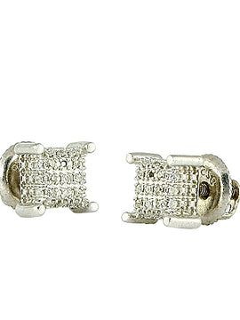 10KW 0.10CTW DIAMOND DICE EARRINGS