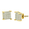 10KY 0.25CTW DIAMOND DICE EARRINGS