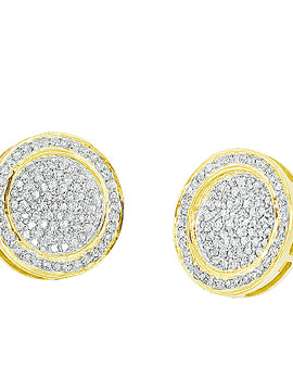 10KY 0.50CTW DIAMOND FANCY EARINGS