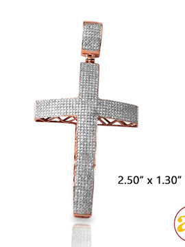 10KR 1.15CTW DIAMOND DOME MICROPAVE CROSS