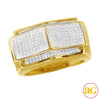 10KY 0.55CTW MICROPAVE DIAMOND MENS RING