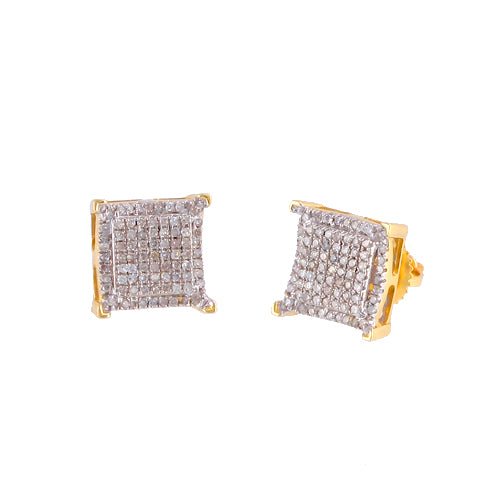 10KY 0.35CTW DIAMOND FANCY EARRINGS