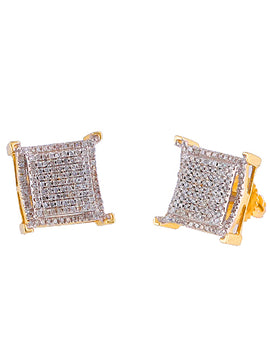 10KY 0.50CTW DIAMOND FANCY EARRINGS