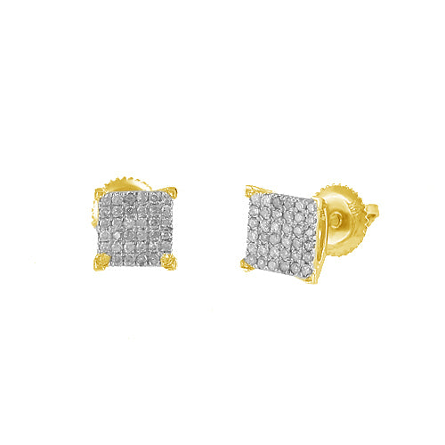 10KY 0.30CTW DIAMOND FANCY EARRINGS